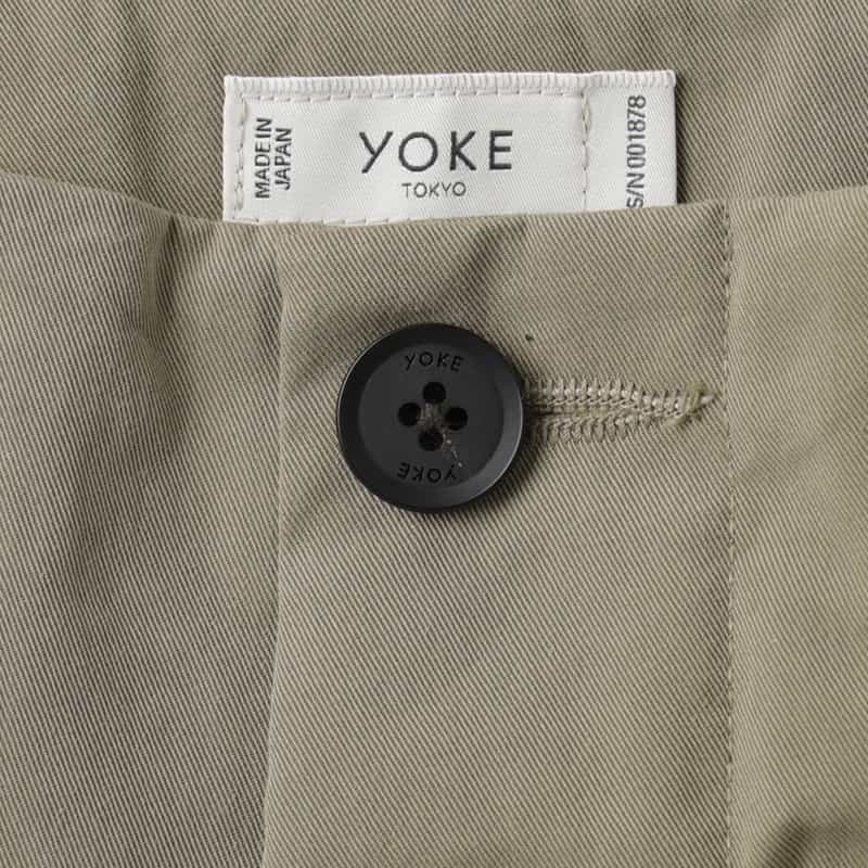 YOKE YOKE＜ヨーク＞ ワイドテーパードパンツ KHAKI