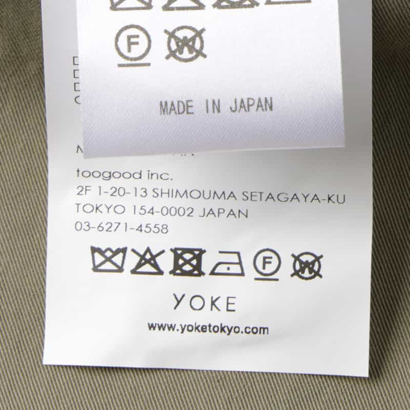 YOKE YOKE＜ヨーク＞ ワイドテーパードパンツ KHAKI