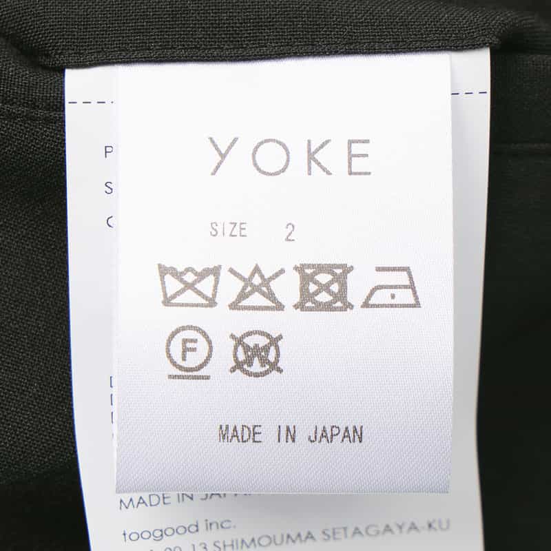 YOKE YOKE＜ヨーク＞ タック入りショーツ BLACK