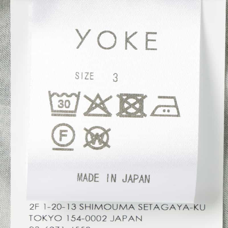 YOKE YOKE＜ヨーク＞ オープンカラーシャツ IVORY