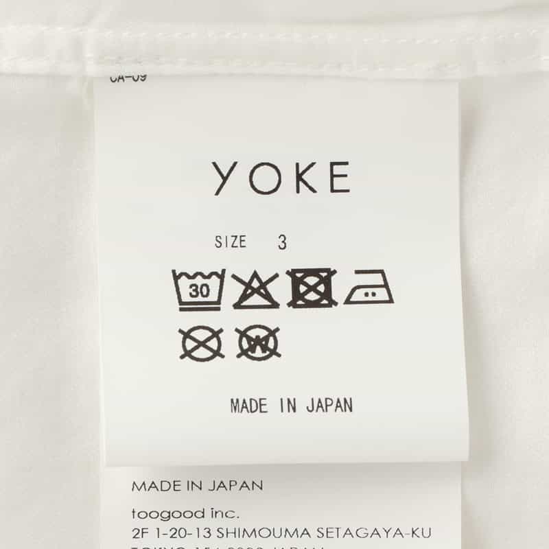 YOKE YOKE＜ヨーク＞ カジュアルシャツ WHITE