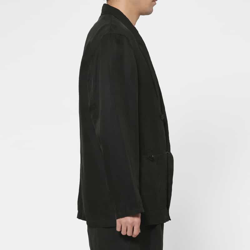 YOKE YOKE＜ヨーク＞ セットアップ リネン×シルク素材 オーバージャケット BLACK