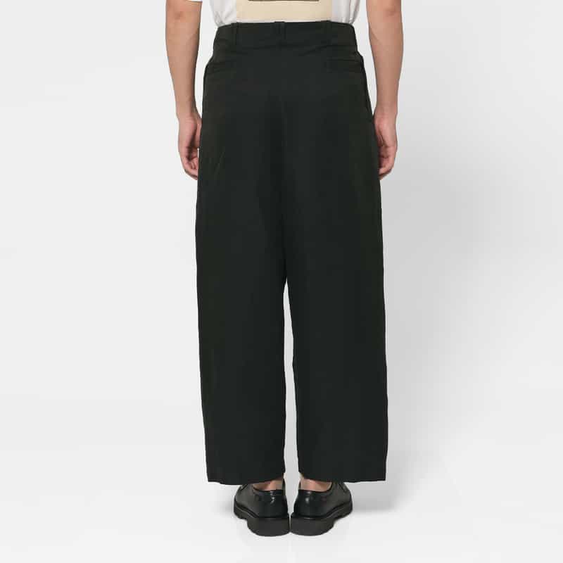 YOKE YOKE＜ヨーク＞ セットアップ リネン×シルク素材 イージーパンツ BLACK