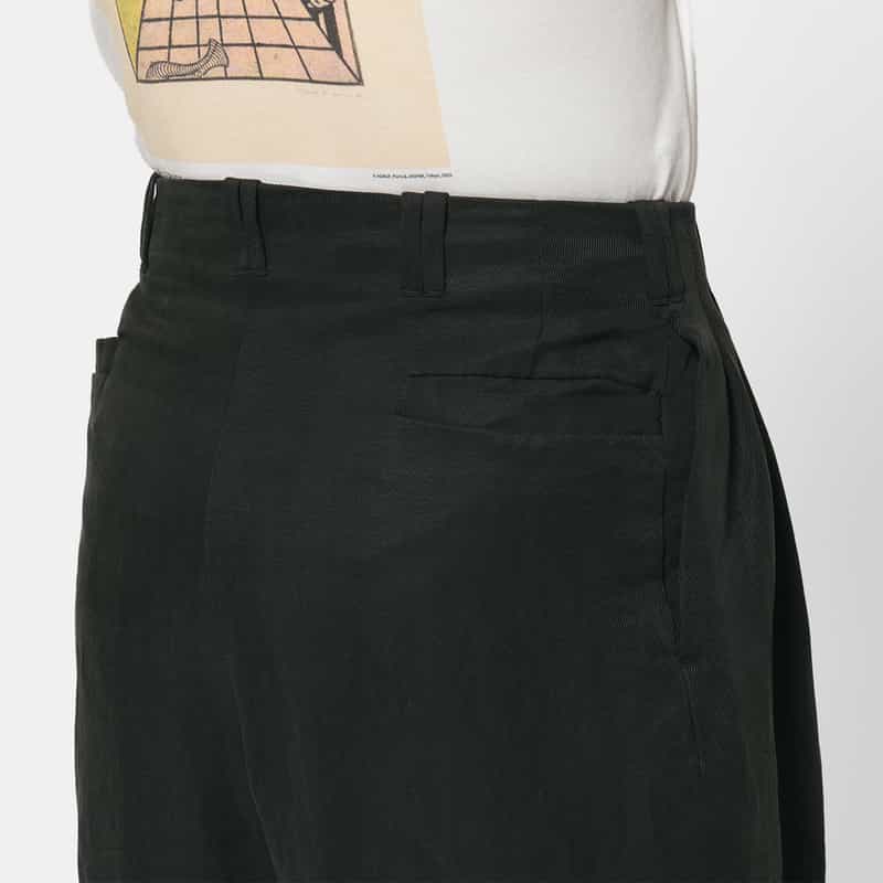 YOKE YOKE＜ヨーク＞ セットアップ リネン×シルク素材 イージーパンツ BLACK