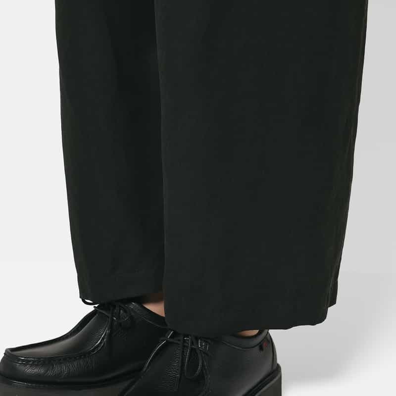 YOKE YOKE＜ヨーク＞ セットアップ リネン×シルク素材 イージーパンツ BLACK