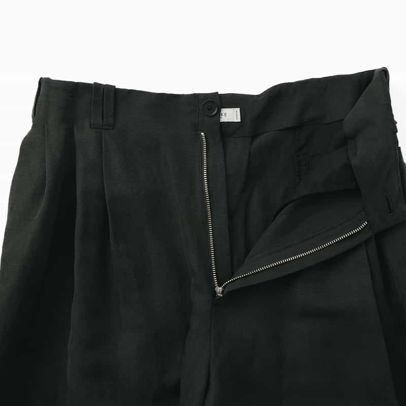 YOKE YOKE＜ヨーク＞ セットアップ リネン×シルク素材 イージーパンツ BLACK