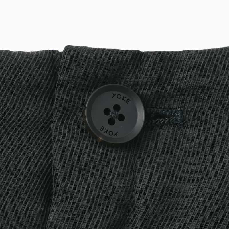 YOKE YOKE＜ヨーク＞ セットアップ リネン×シルク素材 イージーパンツ BLACK