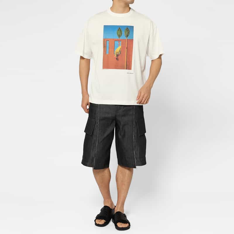 YOKE YOKE＜ヨーク＞ プリントTシャツ WHITE