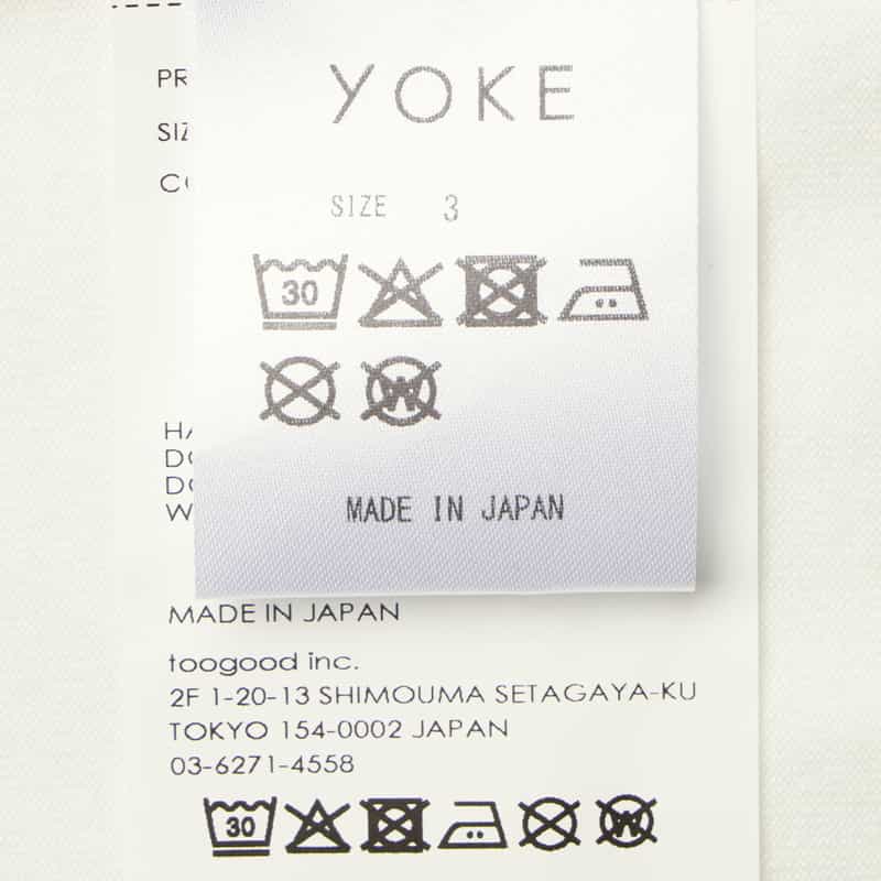 YOKE YOKE＜ヨーク＞ プリントTシャツ WHITE