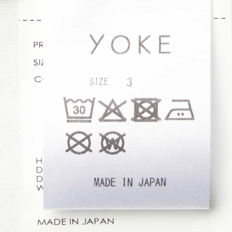 YOKE YOKE＜ヨーク＞ バックプリントTシャツ WHITE