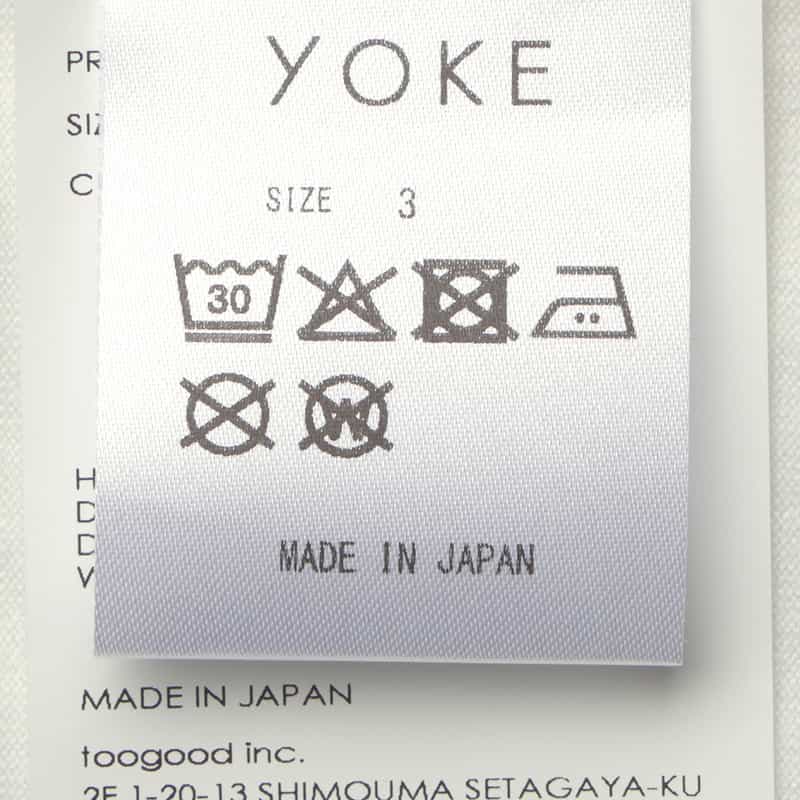 YOKE YOKE＜ヨーク＞ プリントTシャツ WHITE