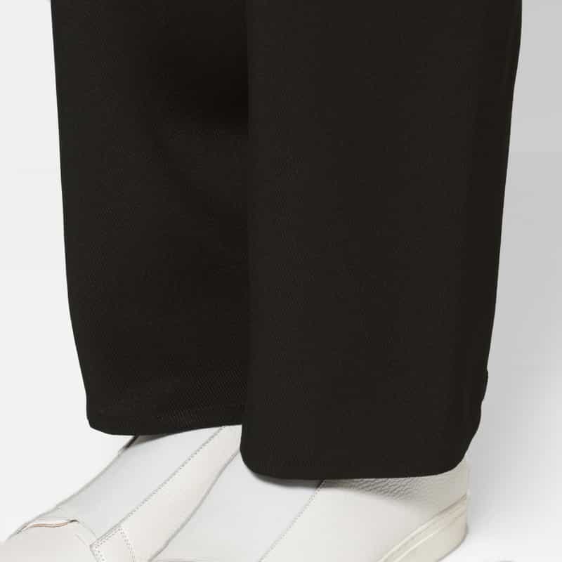 OVERCOAT OVERCOAT＜オーバーコート＞ ドローコード付きワイドパンツ BLACK