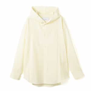 OVERCOAT＜オーバーコート＞ フード付きウールシャツ