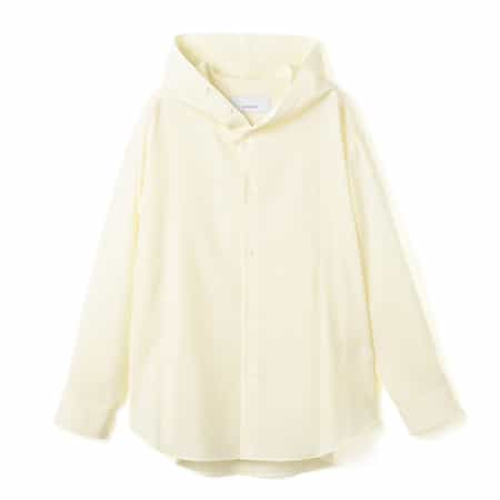 OVERCOAT＜オーバーコート＞ フード付きウールシャツ
