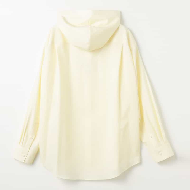 OVERCOAT OVERCOAT＜オーバーコート＞ フード付きウールシャツ OFF WHITE
