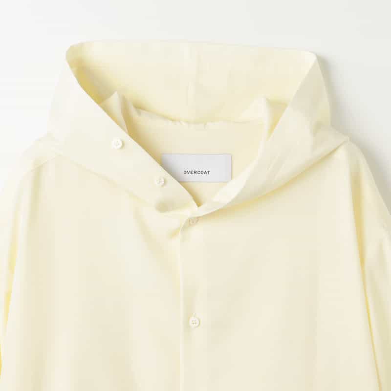 OVERCOAT OVERCOAT＜オーバーコート＞ フード付きウールシャツ OFF WHITE