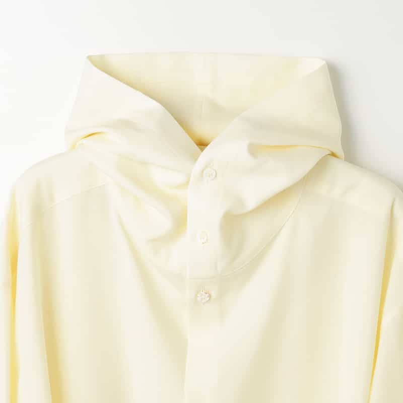 OVERCOAT OVERCOAT＜オーバーコート＞ フード付きウールシャツ OFF WHITE