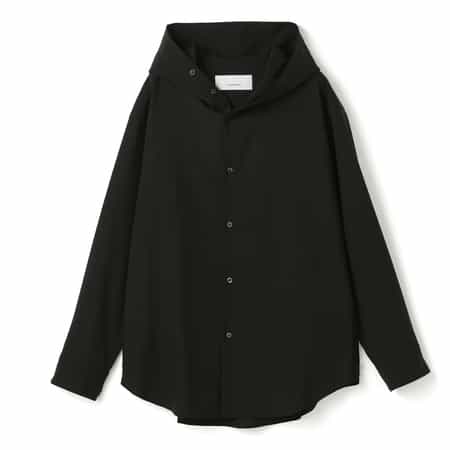 OVERCOAT＜オーバーコート＞ フード付きウールシャツ