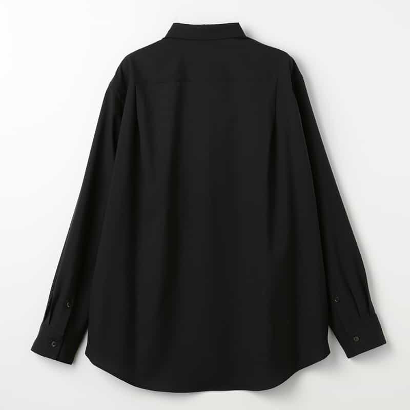 OVERCOAT OVERCOAT＜オーバーコート＞ ウールシャツ BLACK