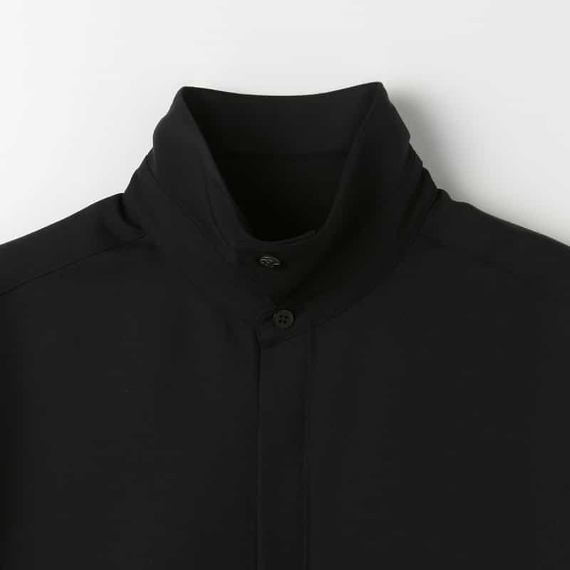 OVERCOAT OVERCOAT＜オーバーコート＞ ウールシャツ BLACK