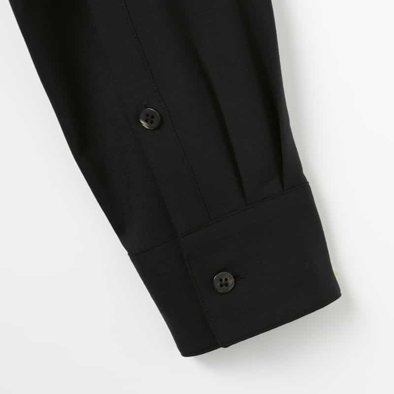 OVERCOAT OVERCOAT＜オーバーコート＞ ウールシャツ BLACK