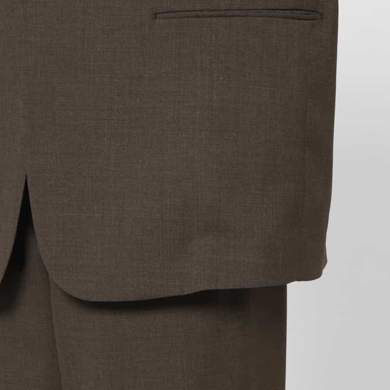 OVERCOAT OVERCOAT＜オーバーコート＞ バーニーズ　ニューヨーク限定 セットアップノーカラージャケット BROWN