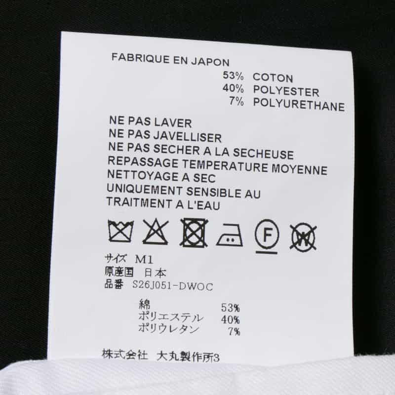 OVERCOAT OVERCOAT＜オーバーコート＞ ジップアップブルゾン BLACK