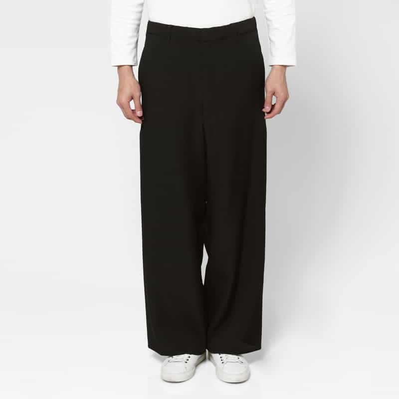 OVERCOAT OVERCOAT＜オーバーコート＞ ワイドパンツ BLACK