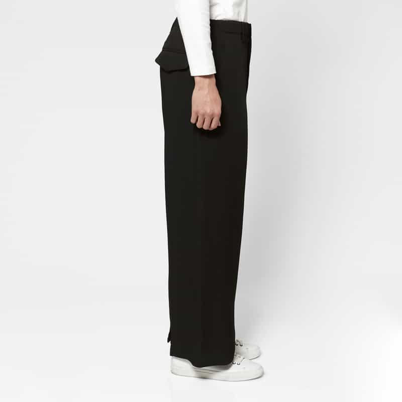 OVERCOAT OVERCOAT＜オーバーコート＞ ワイドパンツ BLACK