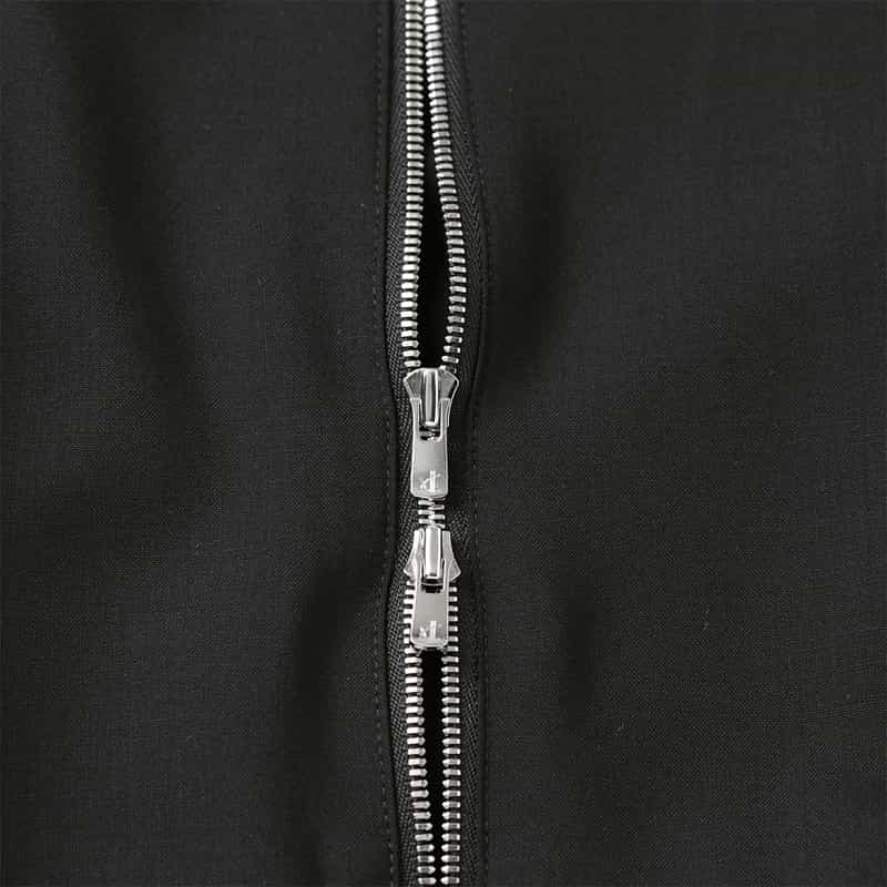 OVERCOAT OVERCOAT＜オーバーコート＞ ジップアップフード付きシャツ BLACK