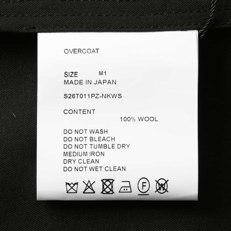 OVERCOAT OVERCOAT＜オーバーコート＞ ジップアップフード付きシャツ BLACK