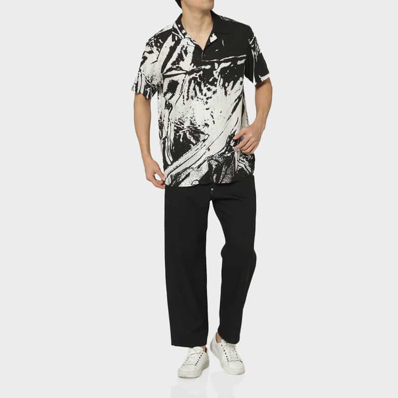 OVERCOAT OVERCOAT＜オーバーコート＞ バーニーズ　ニューヨーク限定 グラフィックオープンカラーシャツ MULTI COLOR