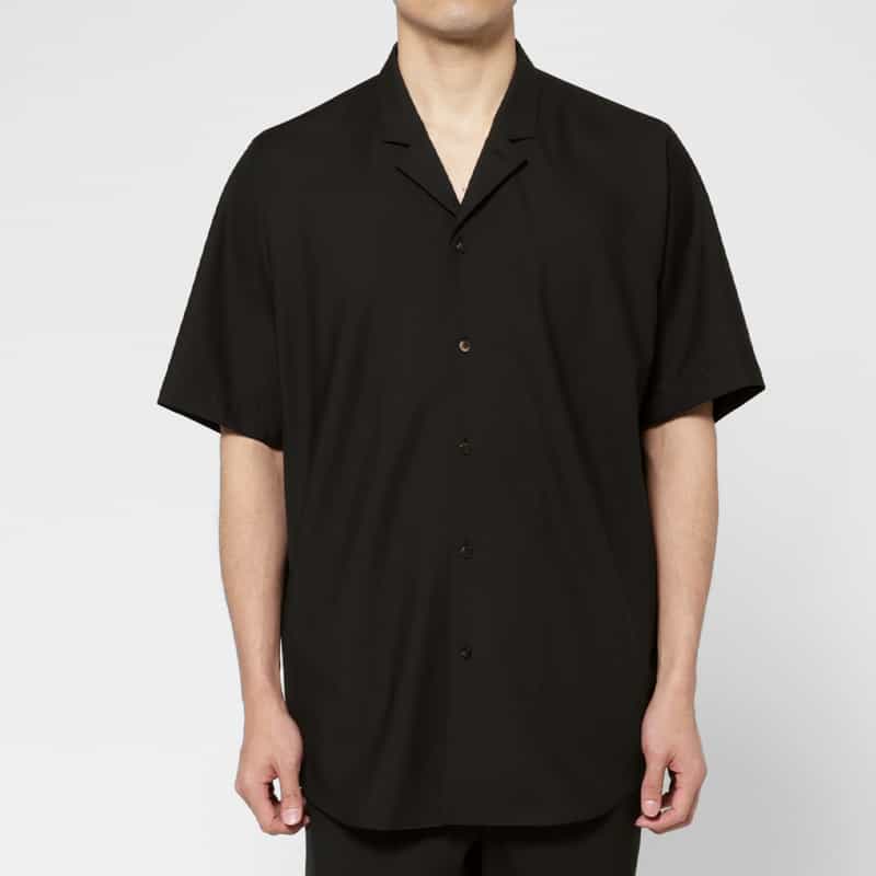 OVERCOAT OVERCOAT＜オーバーコート＞ オープンカラーシャツ BLACK