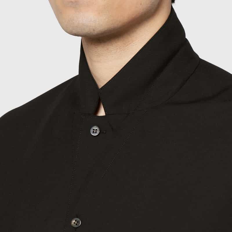 OVERCOAT OVERCOAT＜オーバーコート＞ オープンカラーシャツ BLACK