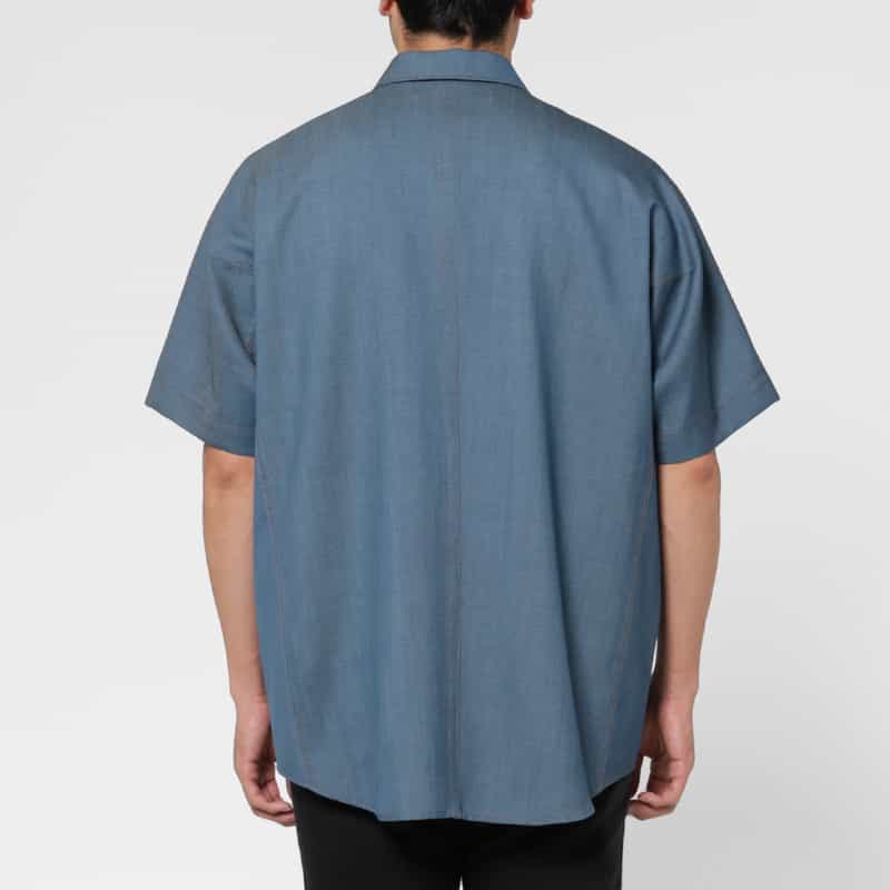 OVERCOAT OVERCOAT＜オーバーコート＞ オープンカラーシャツ BLUE