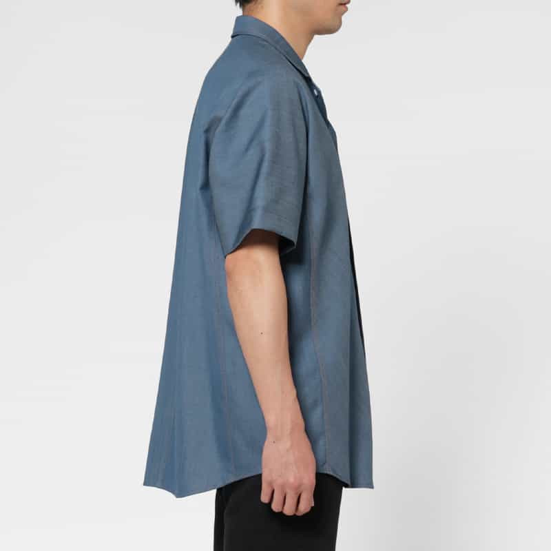 OVERCOAT OVERCOAT＜オーバーコート＞ オープンカラーシャツ BLUE