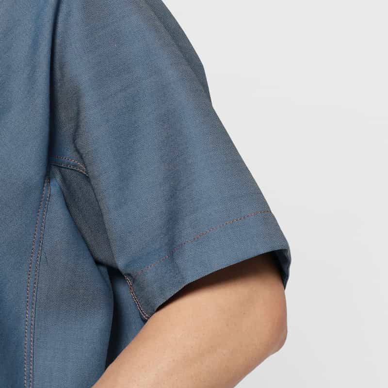 OVERCOAT OVERCOAT＜オーバーコート＞ オープンカラーシャツ BLUE