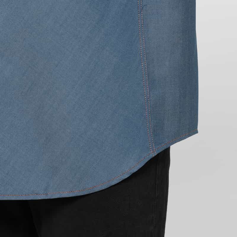 OVERCOAT OVERCOAT＜オーバーコート＞ オープンカラーシャツ BLUE