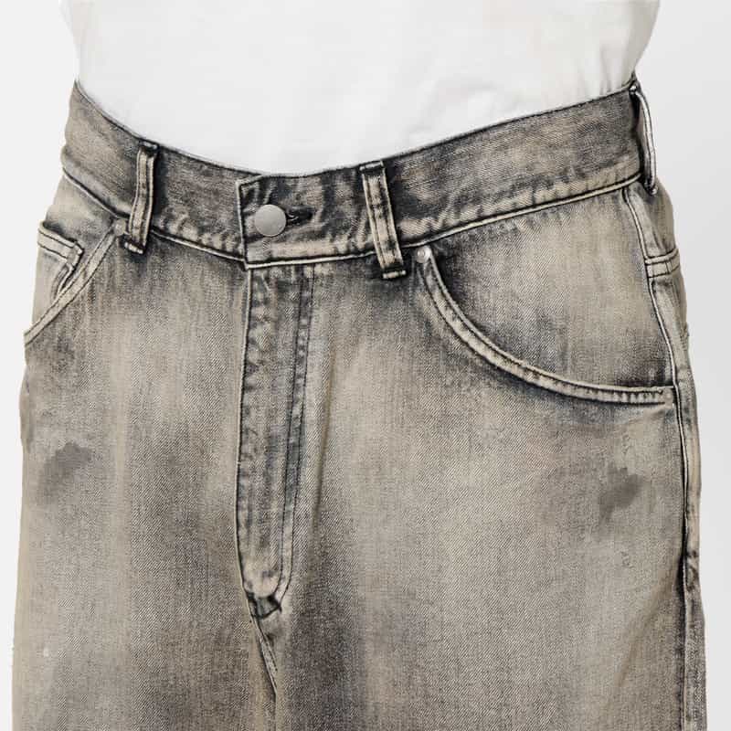 ANCELLM ANCELLM＜アンセルム＞ テーパードデニムパンツ BLACK