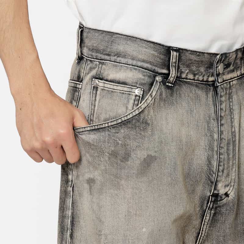 ANCELLM ANCELLM＜アンセルム＞ テーパードデニムパンツ BLACK