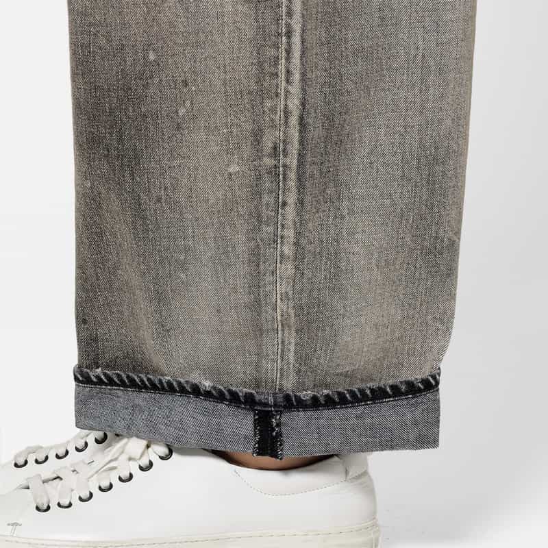 ANCELLM ANCELLM＜アンセルム＞ テーパードデニムパンツ BLACK