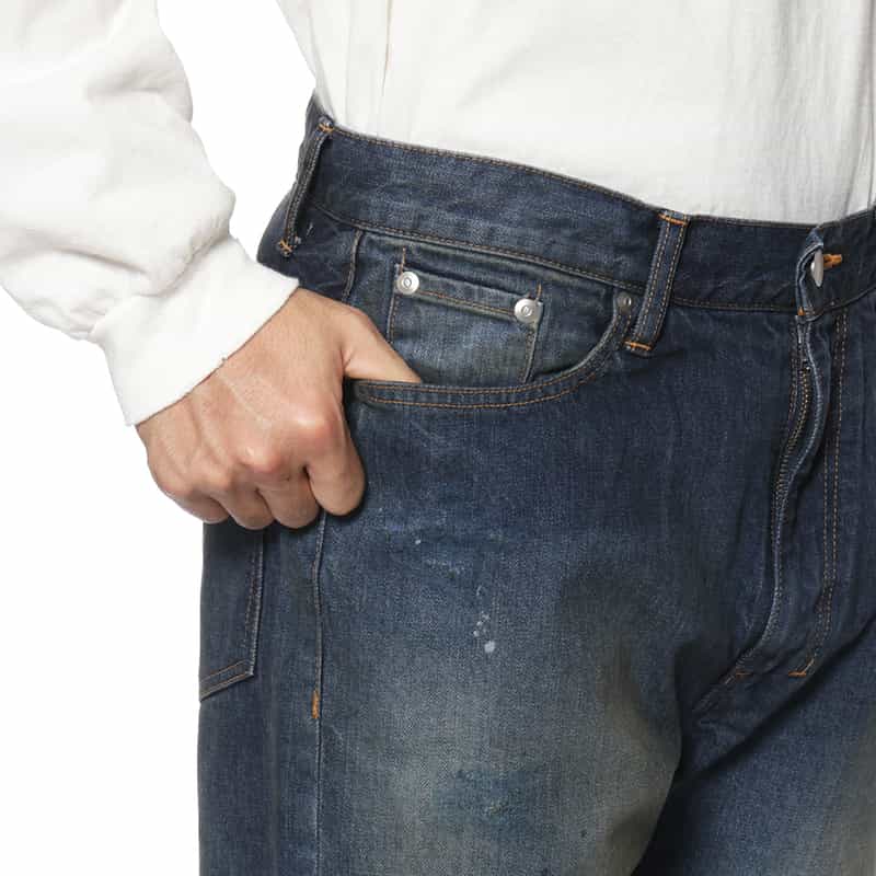 ANCELLM ANCELLM＜アンセルム＞ ストレートデニムパンツ NAVY