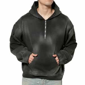 ANCELLM＜アンセルム＞ ハーフジップスウェットフーディ