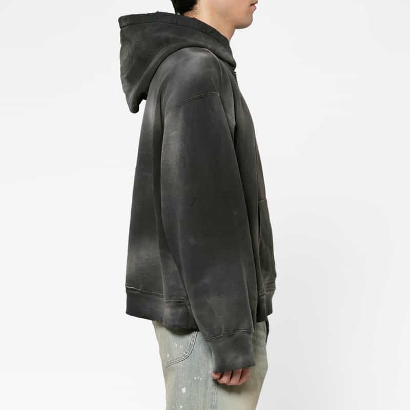 ANCELLM ANCELLM＜アンセルム＞ ハーフジップスウェットフーディ BLACK