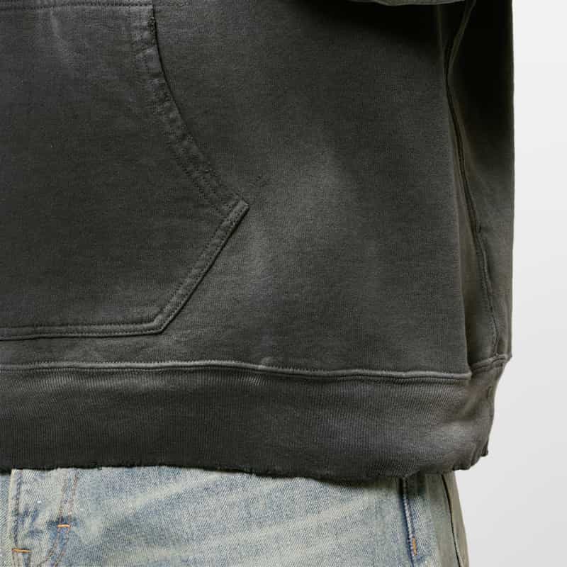 ANCELLM ANCELLM＜アンセルム＞ ハーフジップスウェットフーディ BLACK