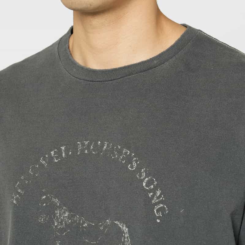 ANCELLM ANCELLM＜アンセルム＞ ヴィンテージ加工Tシャツ NAVY