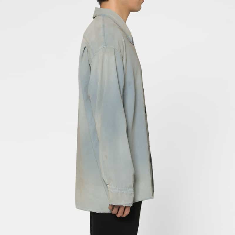 ANCELLM ANCELLM＜アンセルム＞ エイジングシャツ LIGHT BLUE