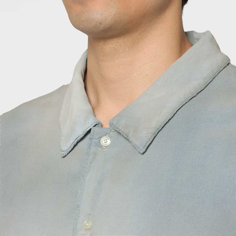 ANCELLM ANCELLM＜アンセルム＞ エイジングシャツ LIGHT BLUE