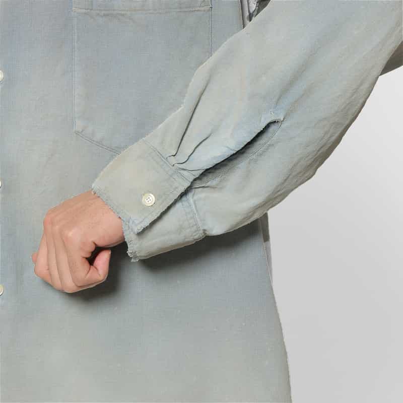 ANCELLM ANCELLM＜アンセルム＞ エイジングシャツ LIGHT BLUE