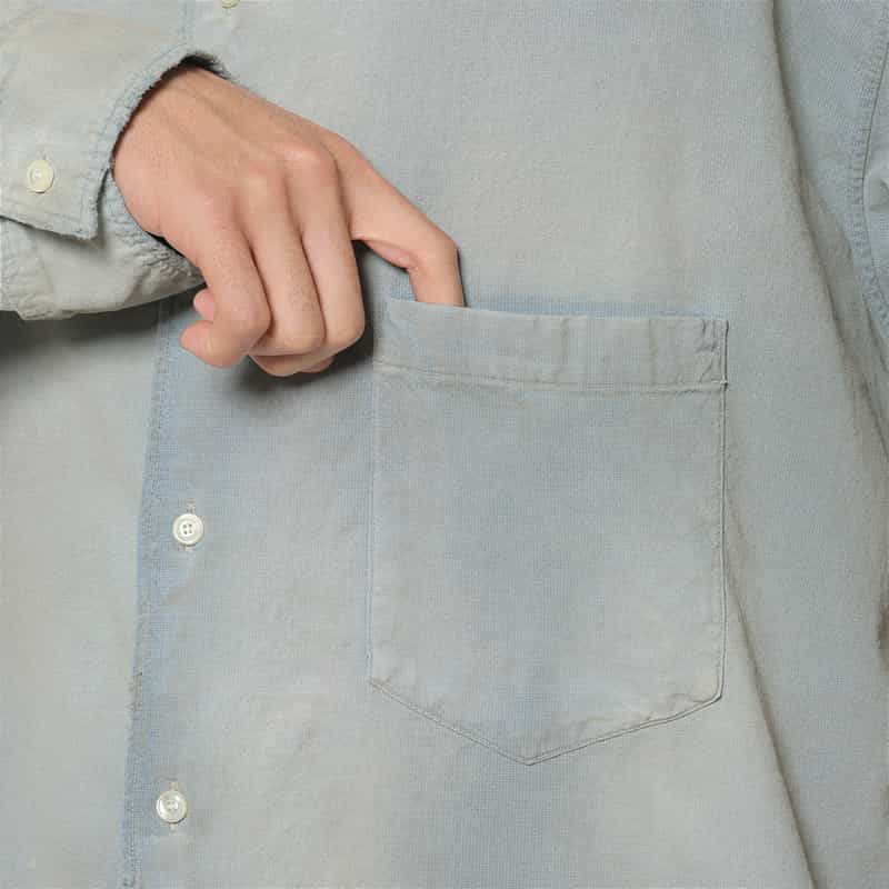 ANCELLM ANCELLM＜アンセルム＞ エイジングシャツ LIGHT BLUE